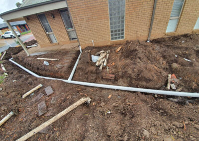 Excavation around house