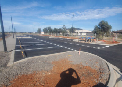 Car park line marking