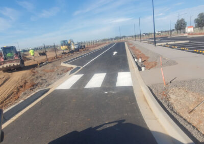 Pedestrian crossing line marking